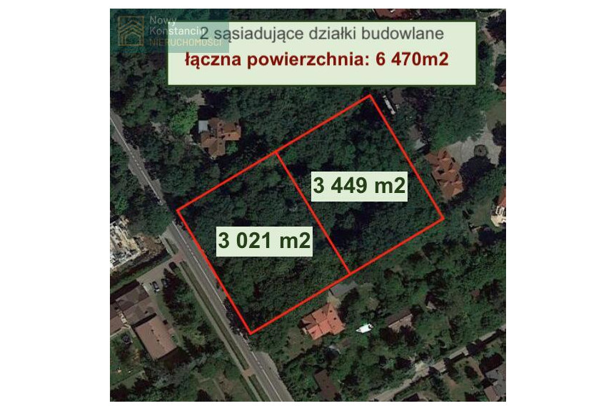 piaseczyński, Konstancin-Jeziorna, Działka budowlana,  6470m2, Konstancin- Jeziorna